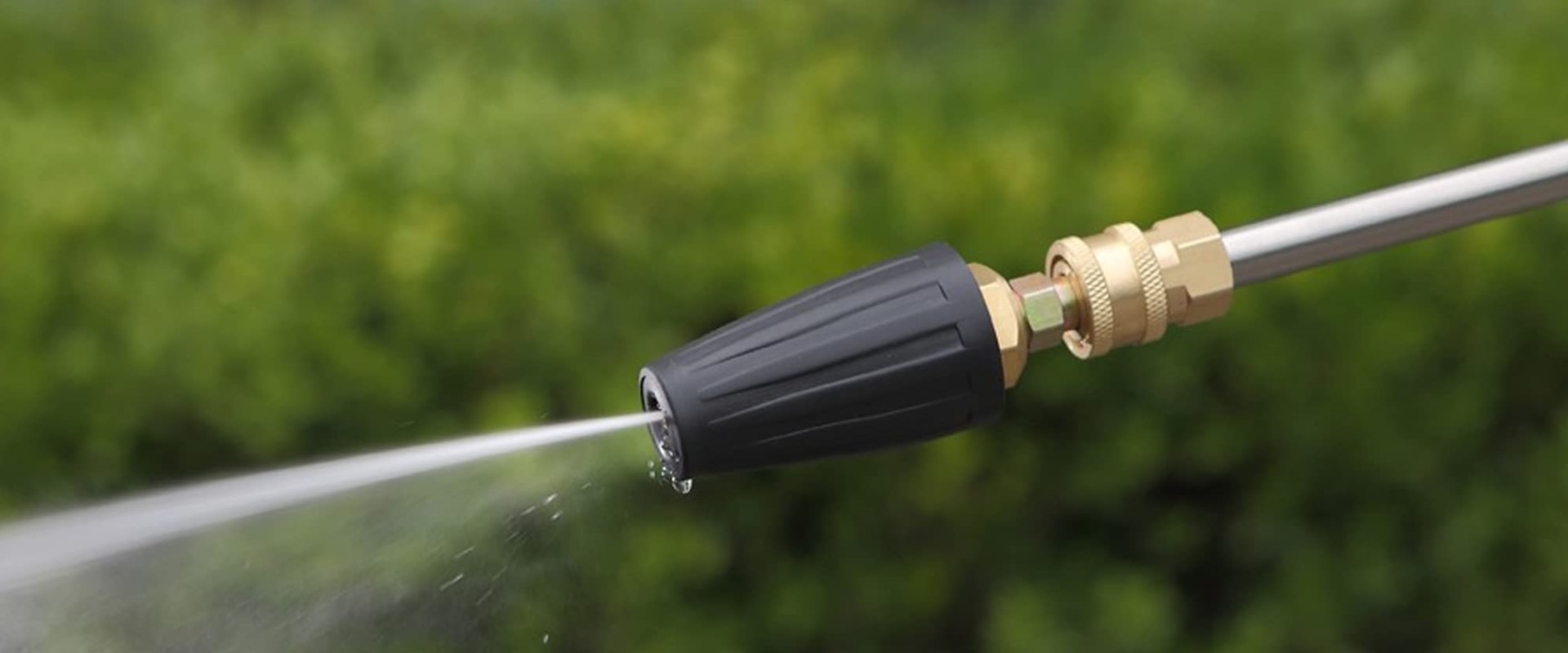 Are there any special considerations when using a turbo-nozzle powered pressure washer?