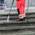 At what temperature should you not use a pressure washer?
