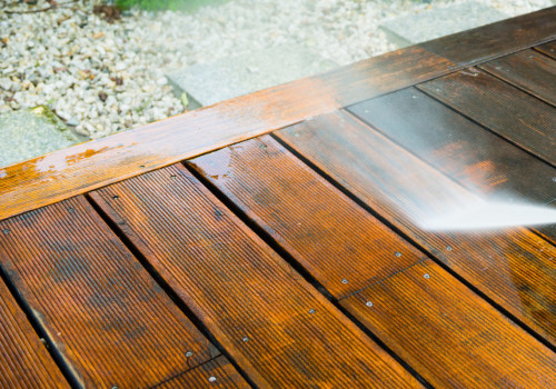 What kind of soap do you use to power wash a deck?