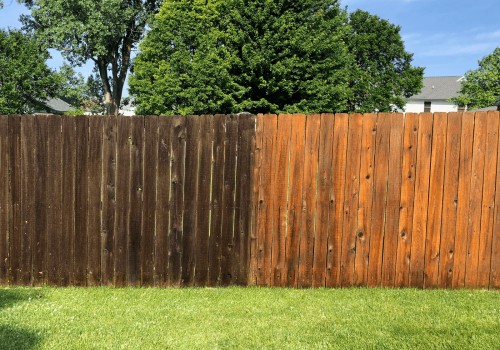 Is it ok to pressure wash a fence?