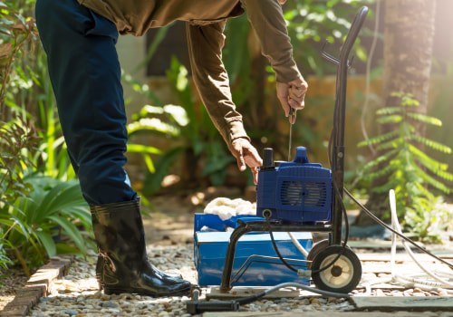 How often should you change the air filter in a pressure washer?