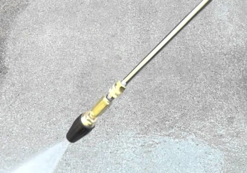 What does a rotating nozzle do for a pressure washer?